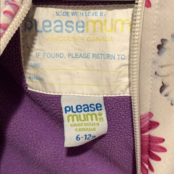 Please Mum Neoprene Coat - Baby Size 6 to 12M - Picture 4 of 5